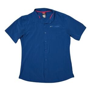 Gerry Mens Renegade Button-up Field Shirt in Blue - Size Medium